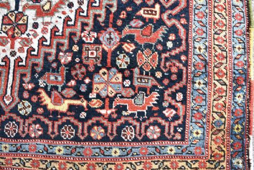 ANTIQUE PERSIAN KHAMSEH TRIBAL RUG - ADDITIONAL PHOTO 5