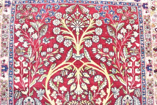 ANTIQUE PERSIAN LAVAR KIRMAN RUG - ADDITIONAL PHOTO 2