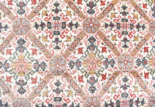 OLD PERSIAN QUM RUG - ADDITIONAL PHOTO 1