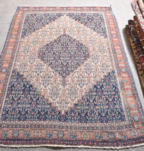 antique persian senneh rug - CATEGORY: ANTIQUE RUGS - DATED 1890