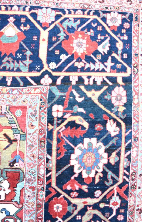 ANTIQUE PERSIAN SERAPIHERIZ CARPET - ADDITIONAL PHOTO 1