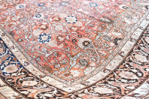 ANTIQUE PERSIAN TABRIZ CARPET - ADDITIONAL PHOTO 1