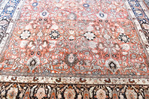 ANTIQUE PERSIAN TABRIZ CARPET - ADDITIONAL PHOTO 2