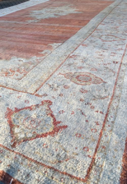 ANTIQUE PERSIAN ZIEGLAR KELLEH CARPET - ADDITIONAL PHOTO 4