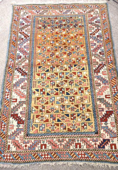 ANTIQUE CAUCASIAN KUBA RUG - ADDITIONAL PHOTO 2
