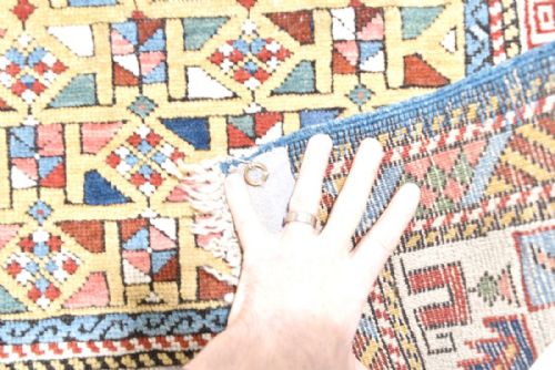 ANTIQUE CAUCASIAN KUBA RUG - ADDITIONAL PHOTO 3