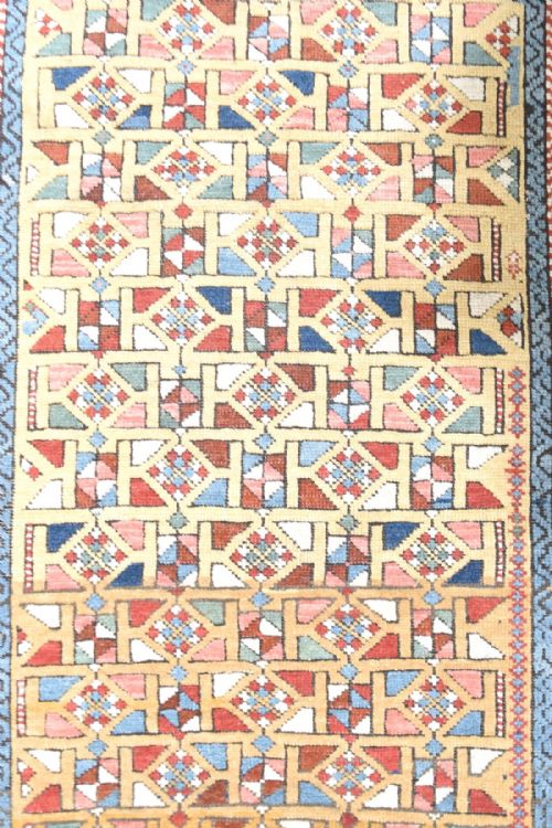 ANTIQUE CAUCASIAN KUBA RUG - ADDITIONAL PHOTO 4