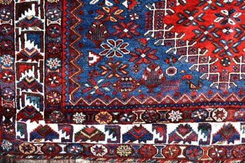 OLD PERSIAN KHAMSEH TRIBAL RUG - ADDITIONAL PHOTO 1