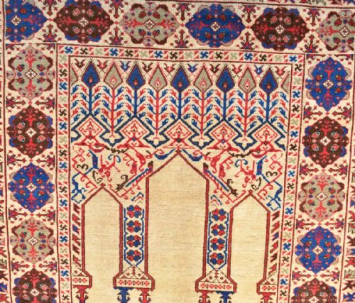 OLD TURKISH TUDUK RUG - ADDITIONAL PHOTO 1