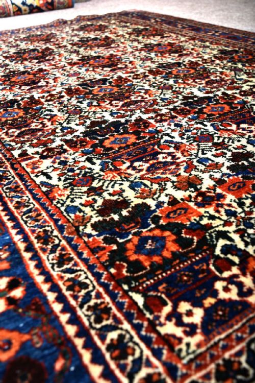 FINE OLD PERSIAN ABEDEH VILLAGE RUG - ADDITIONAL PHOTO 2