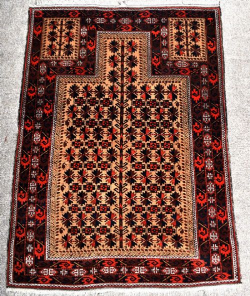 ANTIQUE PERSIAN BALUCH PRAYER RUG - ADDITIONAL PHOTO 3