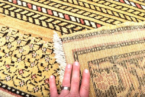 OLD UNIQUE PERSIAN MALYOR RUG - ADDITIONAL PHOTO 4