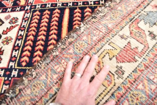 ANTIQUE PERSIAN BAKTIARI KELLEHCARPET - ADDITIONAL PHOTO 4