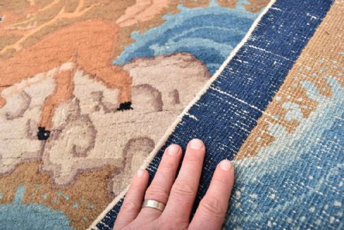 OLD CHINESE PEKING RUG - ADDITIONAL PHOTO 3