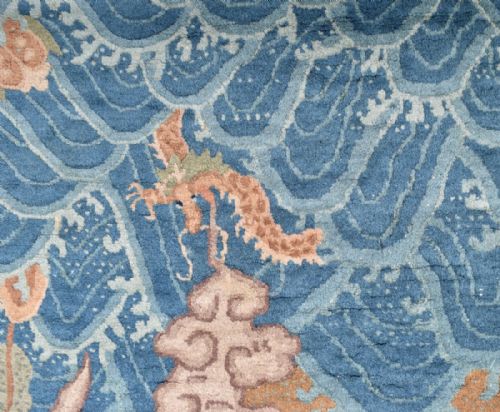 OLD CHINESE PEKING RUG - ADDITIONAL PHOTO 5
