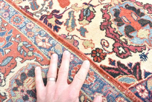 FINE OLD PERSIAN VERAMIN RUG - ADDITIONAL PHOTO 4
