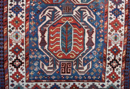 ANTIQUE CAUCASIAN TALISH LONG RUG - ADDITIONAL PHOTO 1