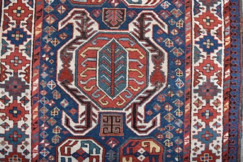 ANTIQUE CAUCASIAN TALISH LONG RUG - ADDITIONAL PHOTO 2