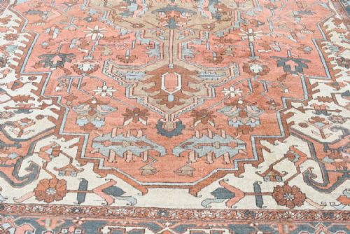 ANTIQUE PERSIAN HERIZSERAPI CARPET - ADDITIONAL PHOTO 1