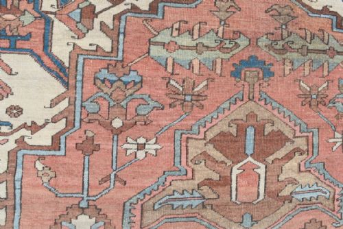 ANTIQUE PERSIAN HERIZSERAPI CARPET - ADDITIONAL PHOTO 6