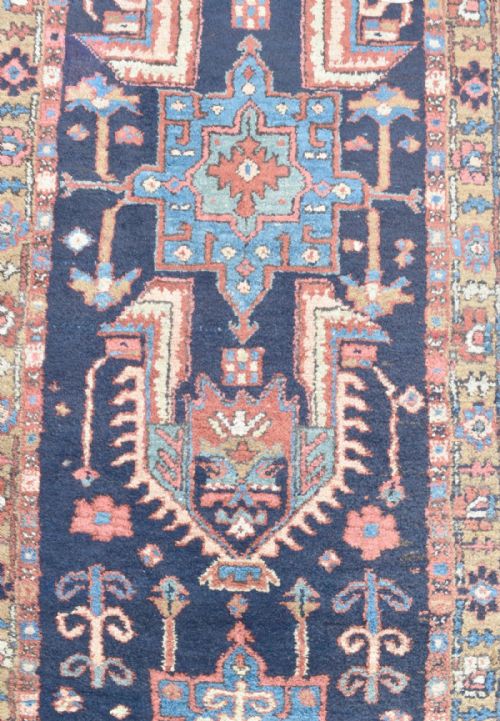 ANTIQUE PERSIAN HERIZ CARPETRUNNER - ADDITIONAL PHOTO 3