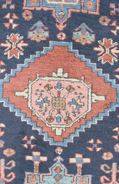 ANTIQUE PERSIAN HERIZ CARPETRUNNER - ADDITIONAL PHOTO 6
