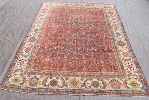 antique persian mahal carpet - CATEGORY: ANTIQUE RUGS - DATED 1880