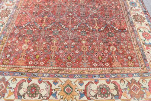 ANTIQUE PERSIAN MAHAL CARPET - ADDITIONAL PHOTO 1