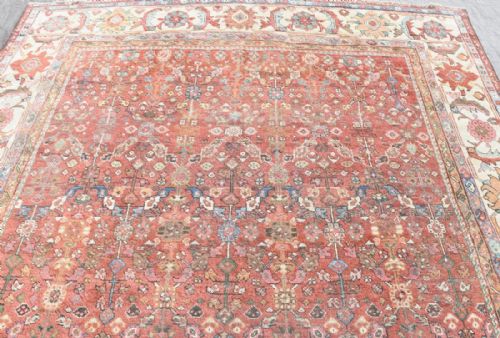 ANTIQUE PERSIAN MAHAL CARPET - ADDITIONAL PHOTO 2
