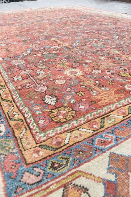 ANTIQUE PERSIAN MAHAL CARPET - ADDITIONAL PHOTO 4