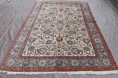 old persian qum carpet - CATEGORY: ANTIQUE RUGS - DATED 1920