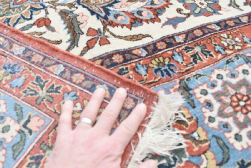 OLD PERSIAN QUM CARPET - ADDITIONAL PHOTO 2