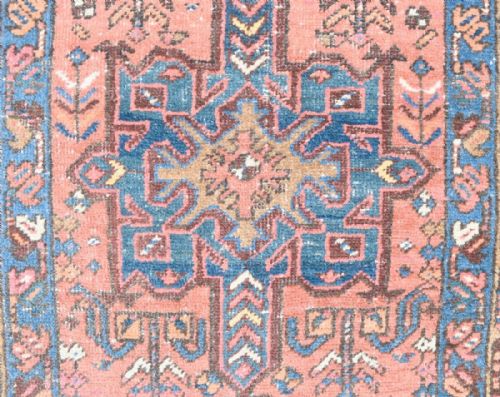 ANTIQUE PERSIAN HERIZ RUGRUNNER - ADDITIONAL PHOTO 2