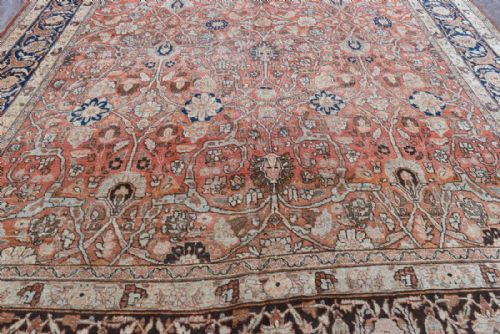 ANTIQUE TABRIZ CARPET - ADDITIONAL PHOTO 2