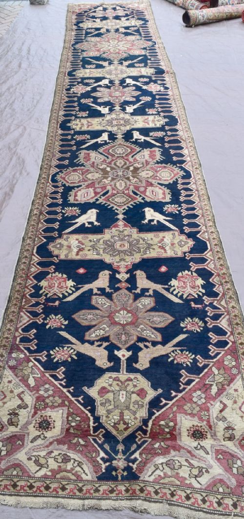 antique karabagh runner - CATEGORY: ANTIQUE RUGS - DATED 1890
