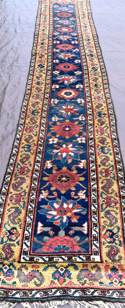 antique kurdish narrow runnerrug - CATEGORY: ANTIQUE RUGS - DATED 1870
