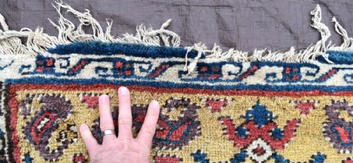 ANTIQUE KURDISH NARROW RUNNERRUG - ADDITIONAL PHOTO 3