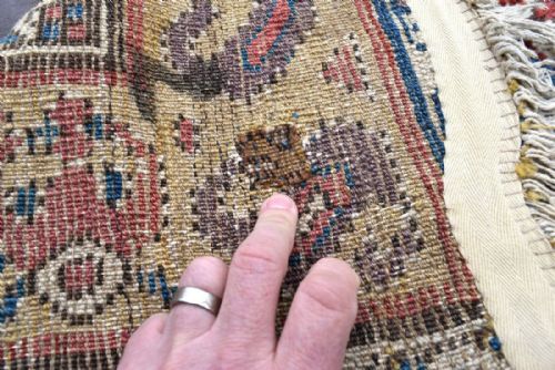 ANTIQUE KURDISH NARROW RUNNERRUG - ADDITIONAL PHOTO 4