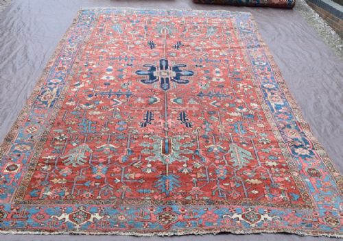 antique heriz carpet - CATEGORY: ANTIQUE RUGS - DATED 1900