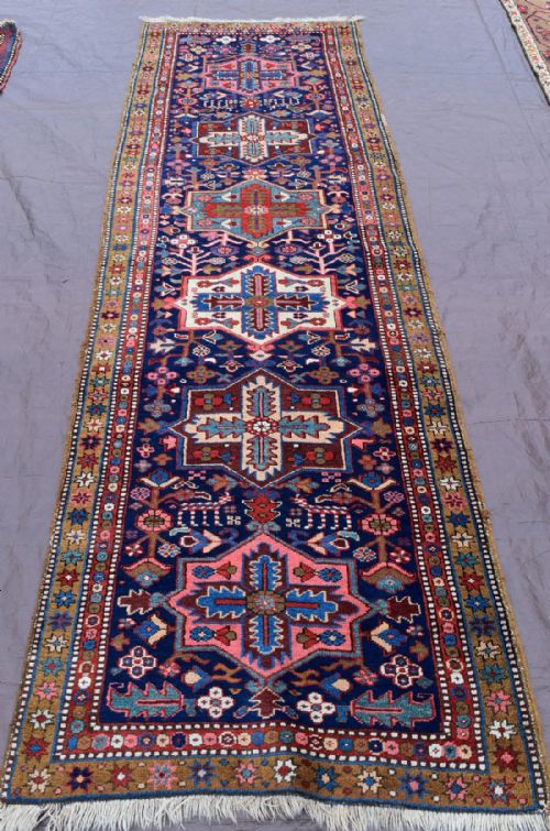 antique heriz runnerrug - CATEGORY: ANTIQUE RUGS - DATED 1900
