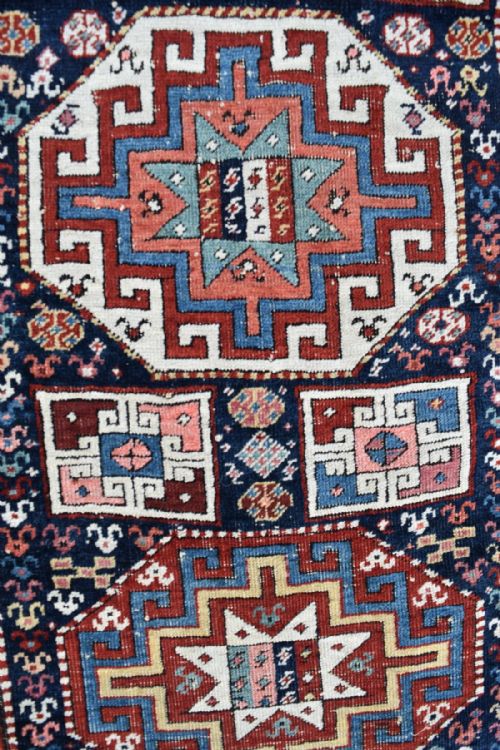ANTIQUE CAUCASIAN RUNNERRUG - ADDITIONAL PHOTO 1
