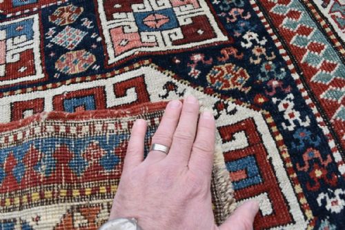 ANTIQUE CAUCASIAN RUNNERRUG - ADDITIONAL PHOTO 3