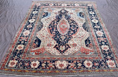 fine antique moteshem kashan carpet - CATEGORY: ANTIQUE RUGS - DATED 1890