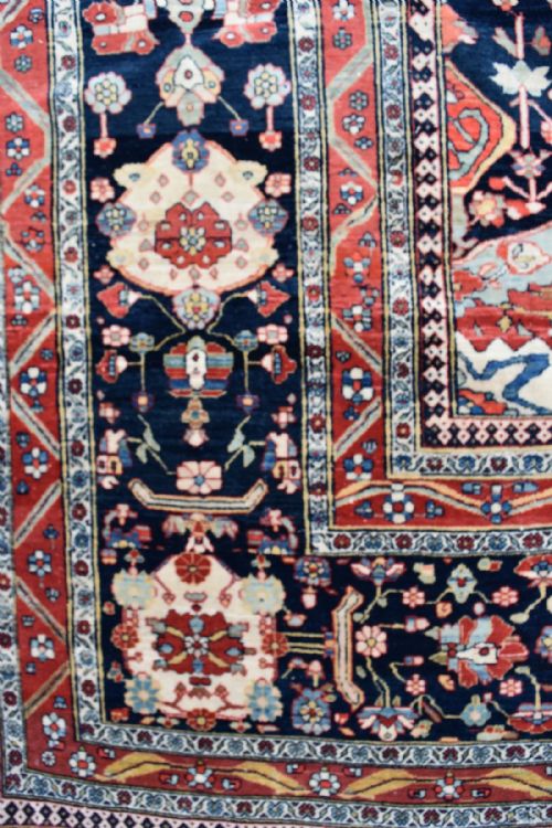 FINE ANTIQUE MOTESHEM KASHAN CARPET - ADDITIONAL PHOTO 3