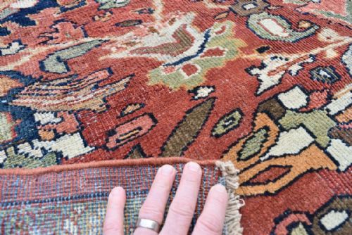 ANTIQUE MAHAL CARPET - ADDITIONAL PHOTO 6