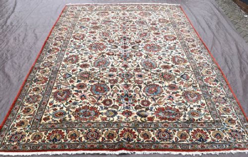 old qum carpet - CATEGORY: ANTIQUE RUGS - DATED 1920