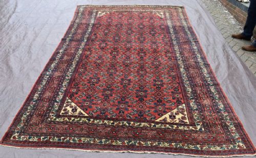old hamadan carpet - CATEGORY: ANTIQUE RUGS - DATED 1910