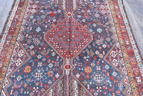 ANTIQUE KHAMSEH TRIBAL CARPET - ADDITIONAL PHOTO 2