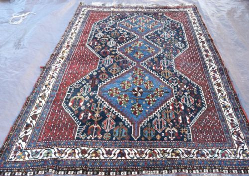 old khamseh tribal carpetrug - CATEGORY: ANTIQUE RUGS - DATED 1910