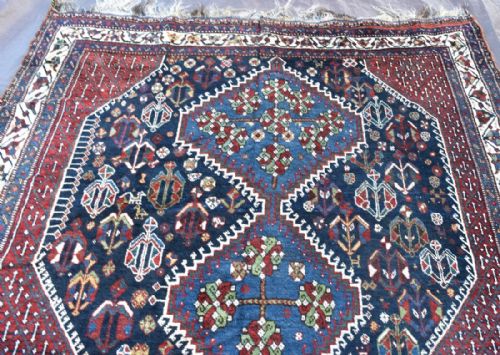 OLD KHAMSEH TRIBAL CARPETRUG - ADDITIONAL PHOTO 1